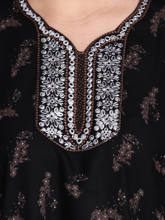 Women's Alpine Digital Print Maxi Nightgown…